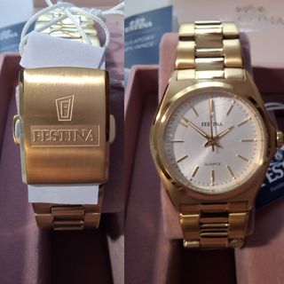 Reloj Festina Classics Mujer Dorado Nuevo