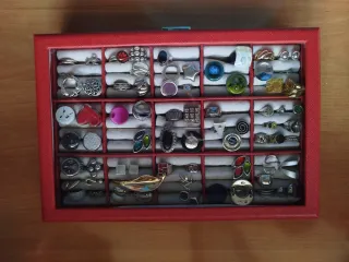 Caja Joyero para Anillos Corte Inglés vacío.