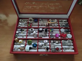 Caja Joyero para Anillos Corte Inglés vacío.