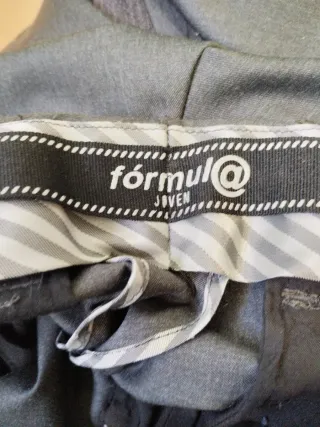 Pantalones de traje grises