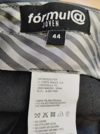 Pantalones de traje grises