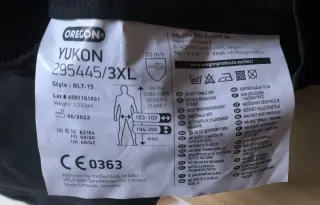 Peto de seguridad anti corte para motosierra