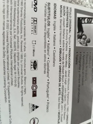 Colección completa Alfred Hitchcock 12 DVD