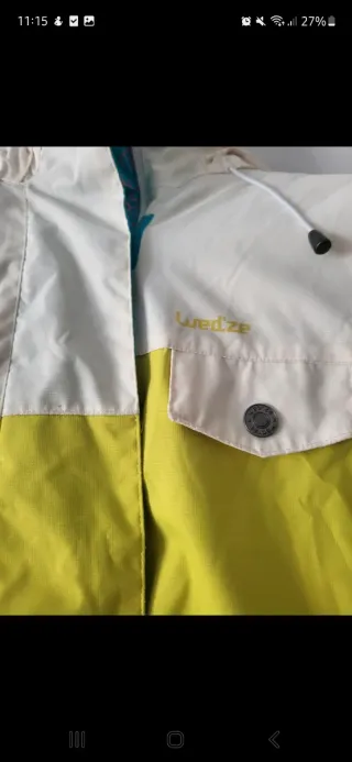 Chaqueta de esquí tricolor