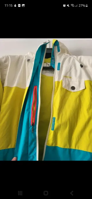 Chaqueta de esquí tricolor