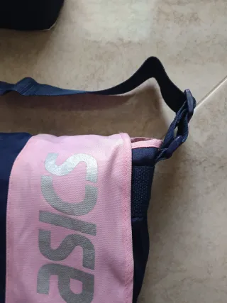 Borsa a tracolla Asics blu e rosa