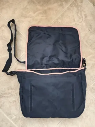 Borsa a tracolla Asics blu e rosa