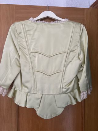 Corpiño Fallera Beige/Verde Talla Única