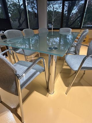 Mesa comedor / oficina + 8 sillas