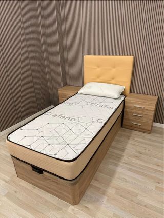 Canapé abatible con colchón 90x190 en oferta