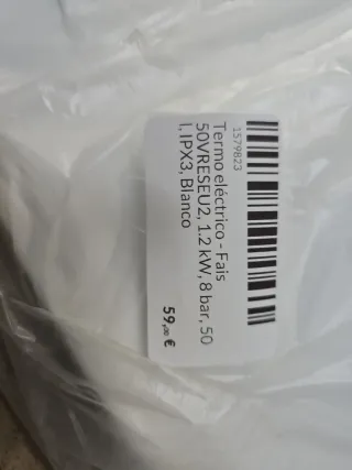 Termo eléctrico Fais 50L Blanco