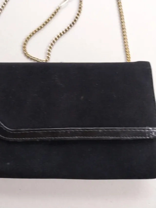 Bolso de mano vintage negro