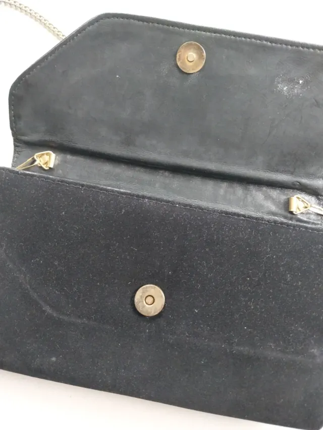 Bolso de mano vintage negro
