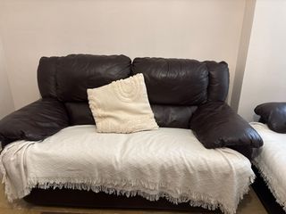 Sofá de piel 2 plazas