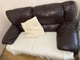 Sofá de piel 2 plazas