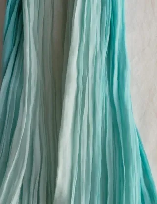 Pañuelo fular degradado turquesa