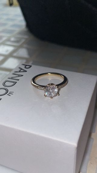 Anillo Pandora Baño Oro 18k