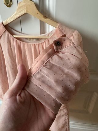 Blusa plumeti manga francesa rosa