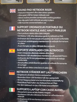 Fellowes Soporte Ventilado con Altavoces. Nuevo