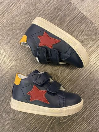 Sneakers Falcotto 21 blu con stella rossa