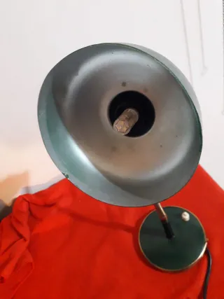 Lampada da scrivania verde anni '50