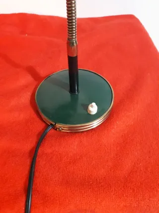 Lampada da scrivania verde anni '50