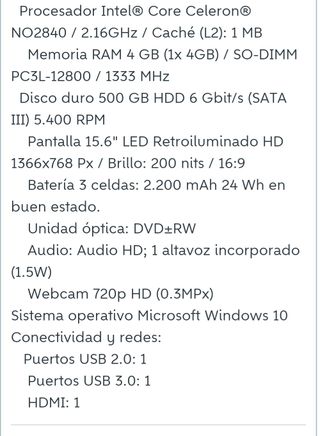 Portátil Lenovo B50-10 para piezas