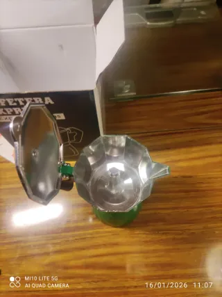 Cafetera Expreso Verde 6 Tazas