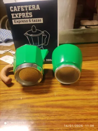 Cafetera Expreso Verde 6 Tazas