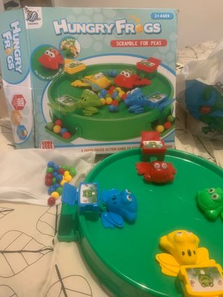 Juego de mesa Traga bolas ranas "Hungry Frogs"