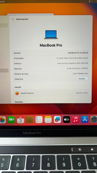MacBook Pro 2020 512GB i5 8GB RAM