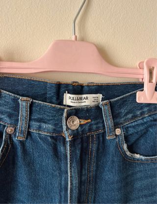 Pantalón vaquero Pull&Bear azul Talla 36 denim