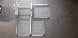 Carrello portadocumenti bianco in metallo