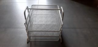 Carrello portadocumenti bianco in metallo