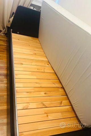 Letto Divano Flekke Ikea Legno Nero