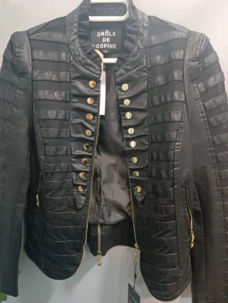 Chaqueta de vestir negra