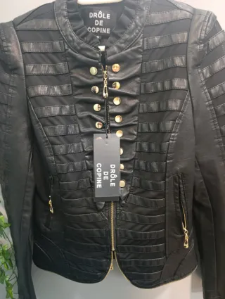 Chaqueta de vestir negra