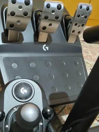 Logitech G923 + Cambio H + freno a mano