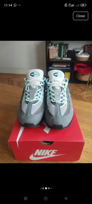 Nike Air Max 95 Gris y Turquesa
