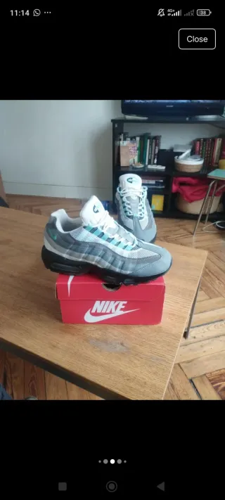 Nike Air Max 95 Gris y Turquesa