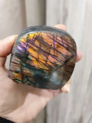 Pietra Labradorite rosa arancione