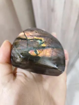 Pietra Labradorite rosa arancione