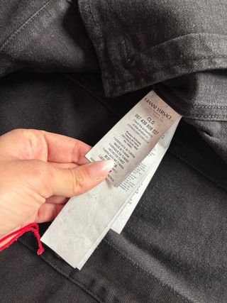 Chaqueta vaquera Versace negra