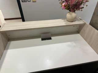 Mostrador Oficina Ofiprix Beige y Blanco
