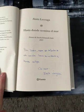 Hasta donde termina el mar: Premio de Novela Fe...