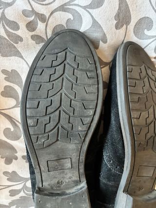 Scarponcino uomo scamosciato nero 45