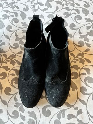 Scarponcino uomo scamosciato nero 45