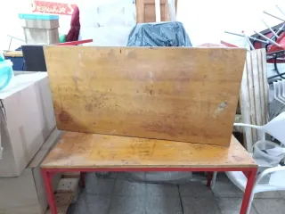 Mesa madera y metal