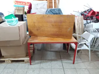 Mesa madera y metal