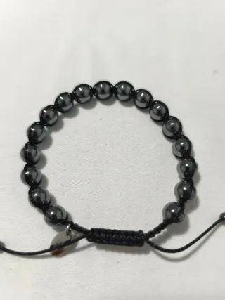 Pulsera Lotus Negra y Plateada